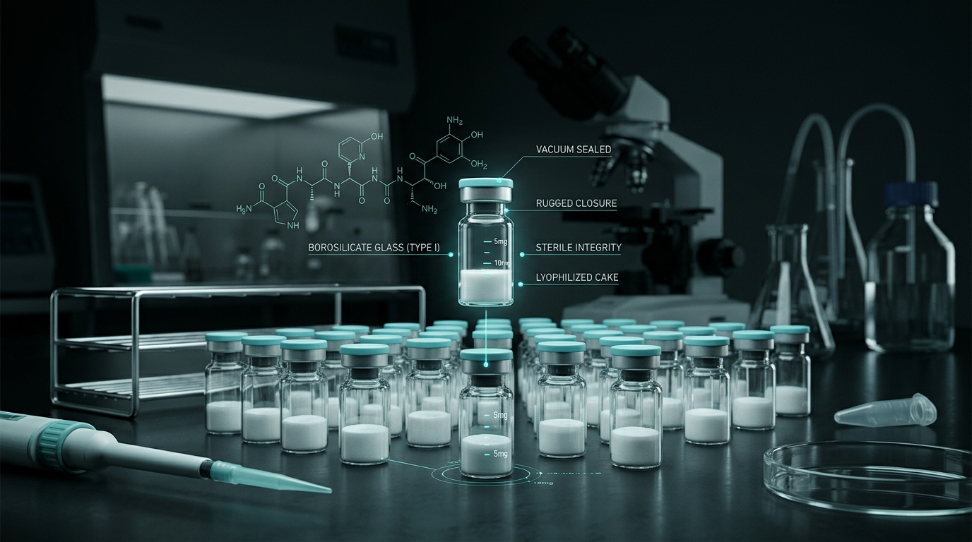 Technical Specifications of Research Peptide Vials in Science